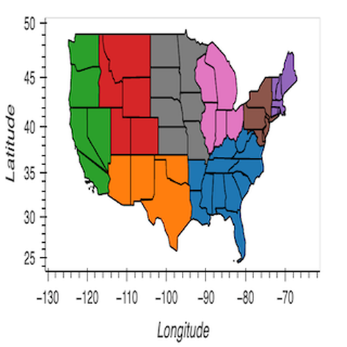 Geographic Polygon Plot